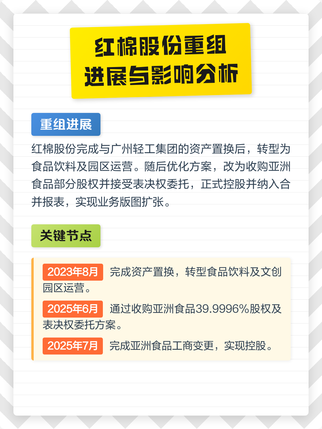 梅州市食品资产重组(食品资产重组案例)